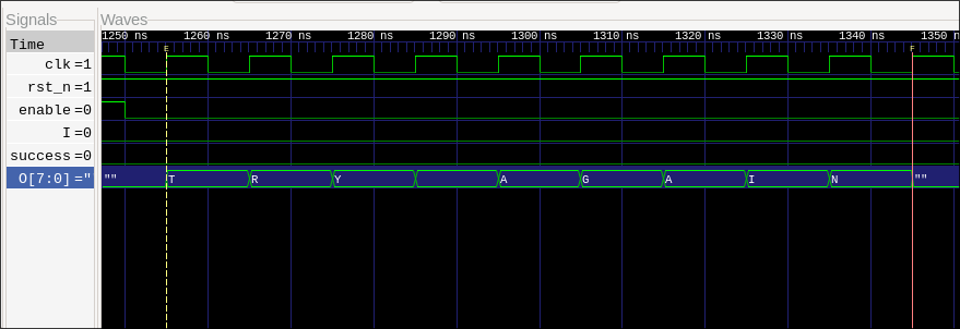 Try again signal on wrong example inputs